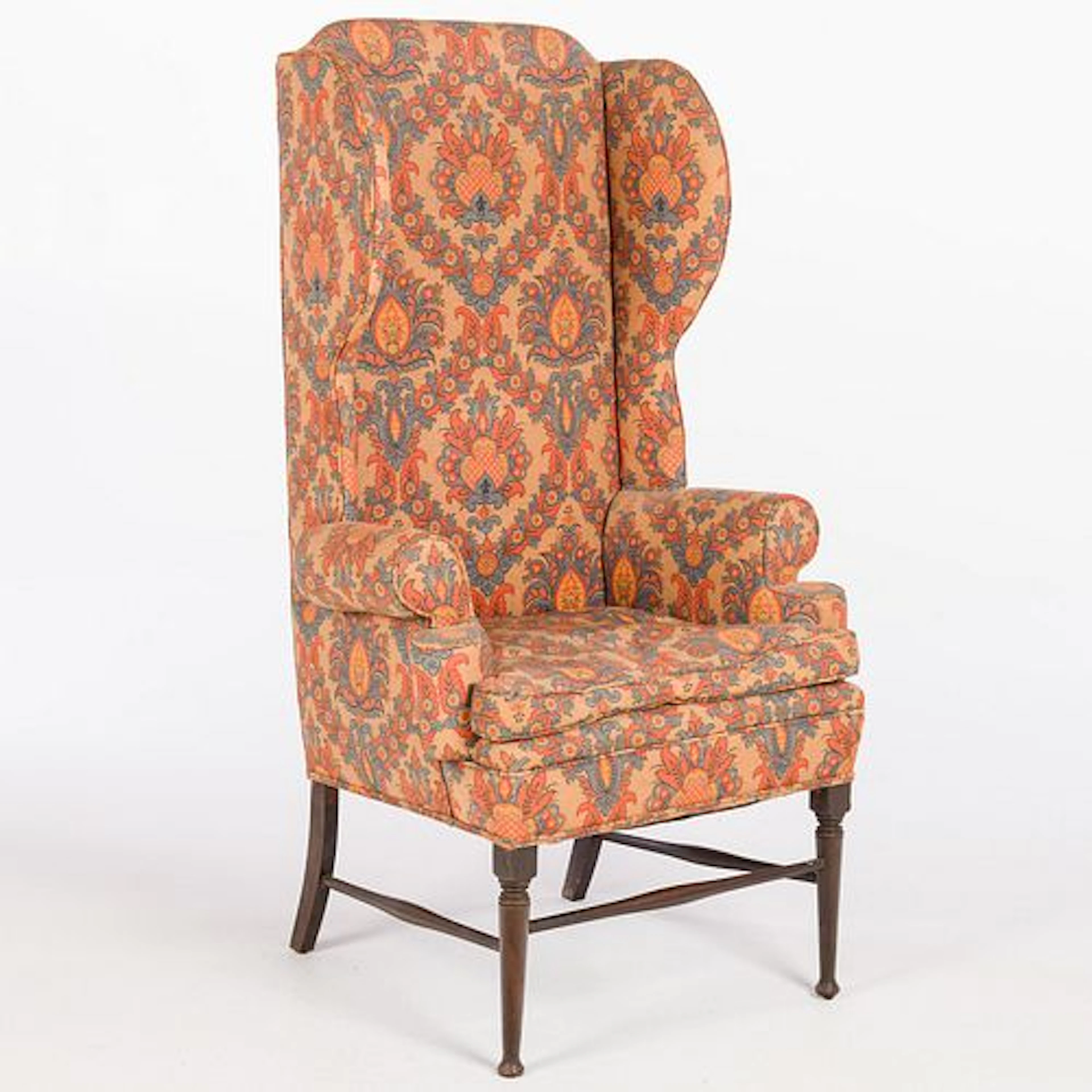 Federal Mahogany Wing Chair, 19th Century