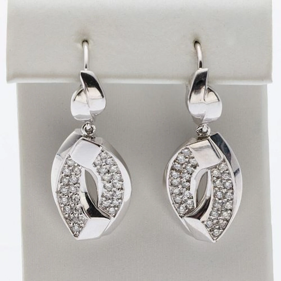 18K Gold and Diamond Earrings