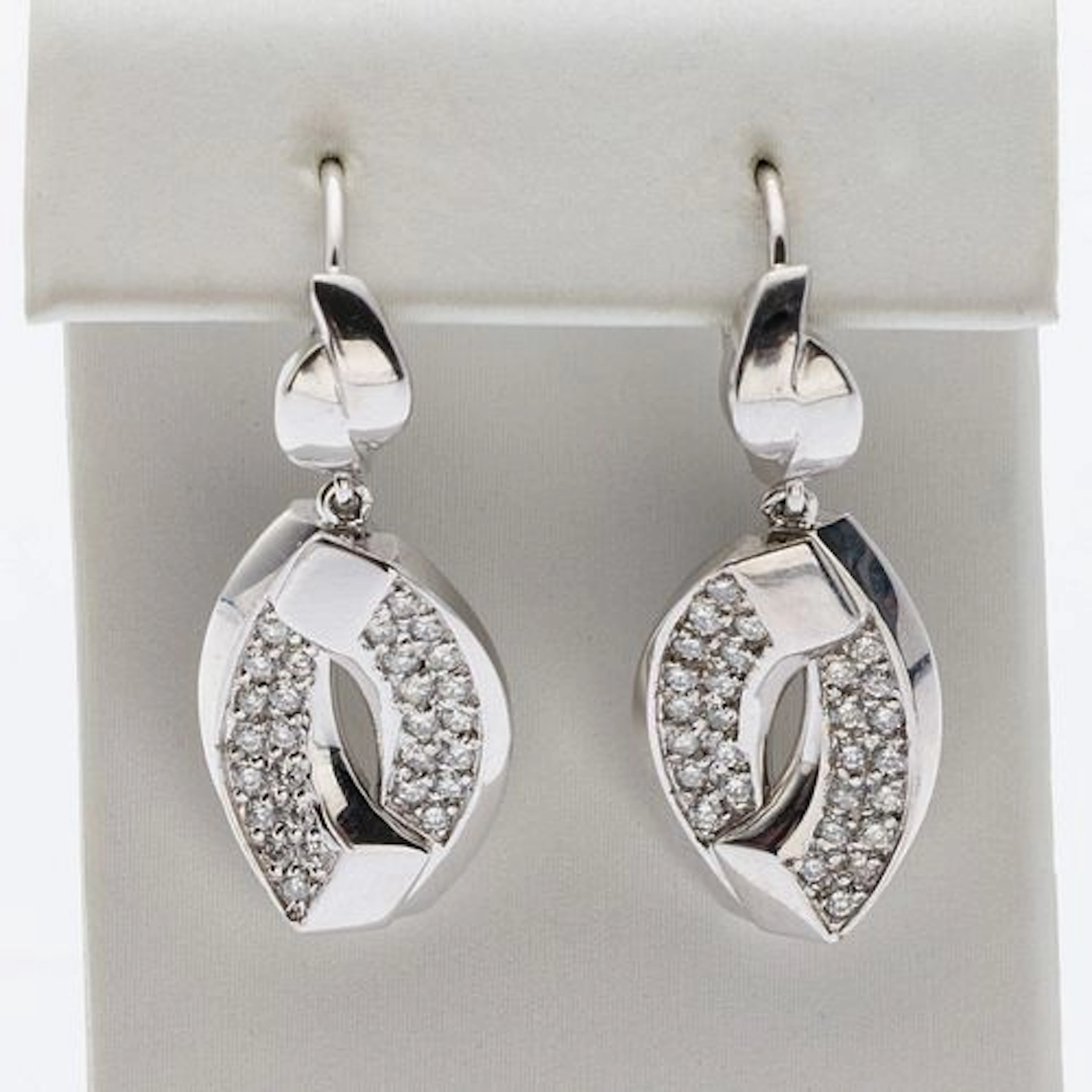 18K Gold and Diamond Earrings