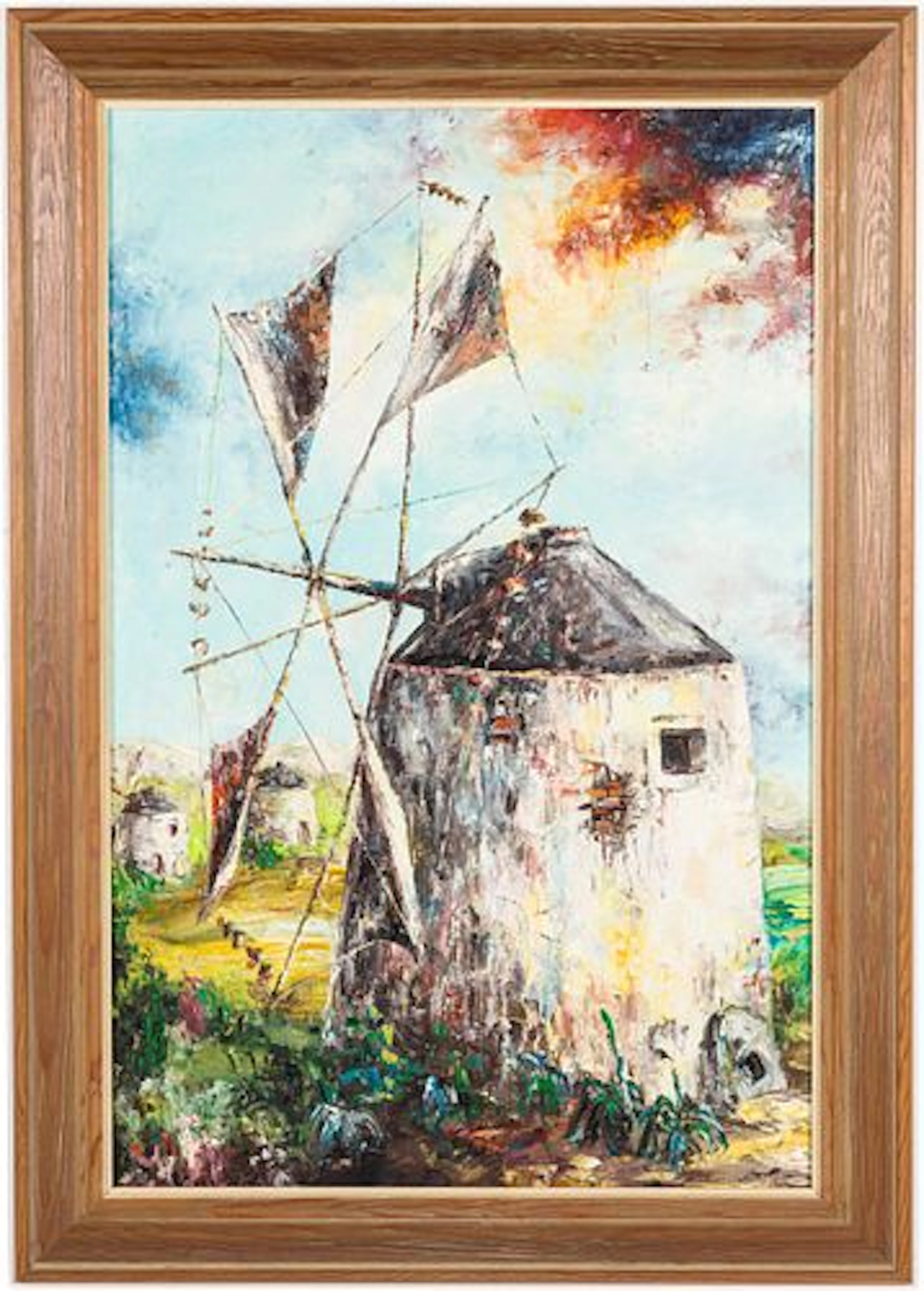 Vicente Bosugo, Portuguese Landscape, Oil on Canvas