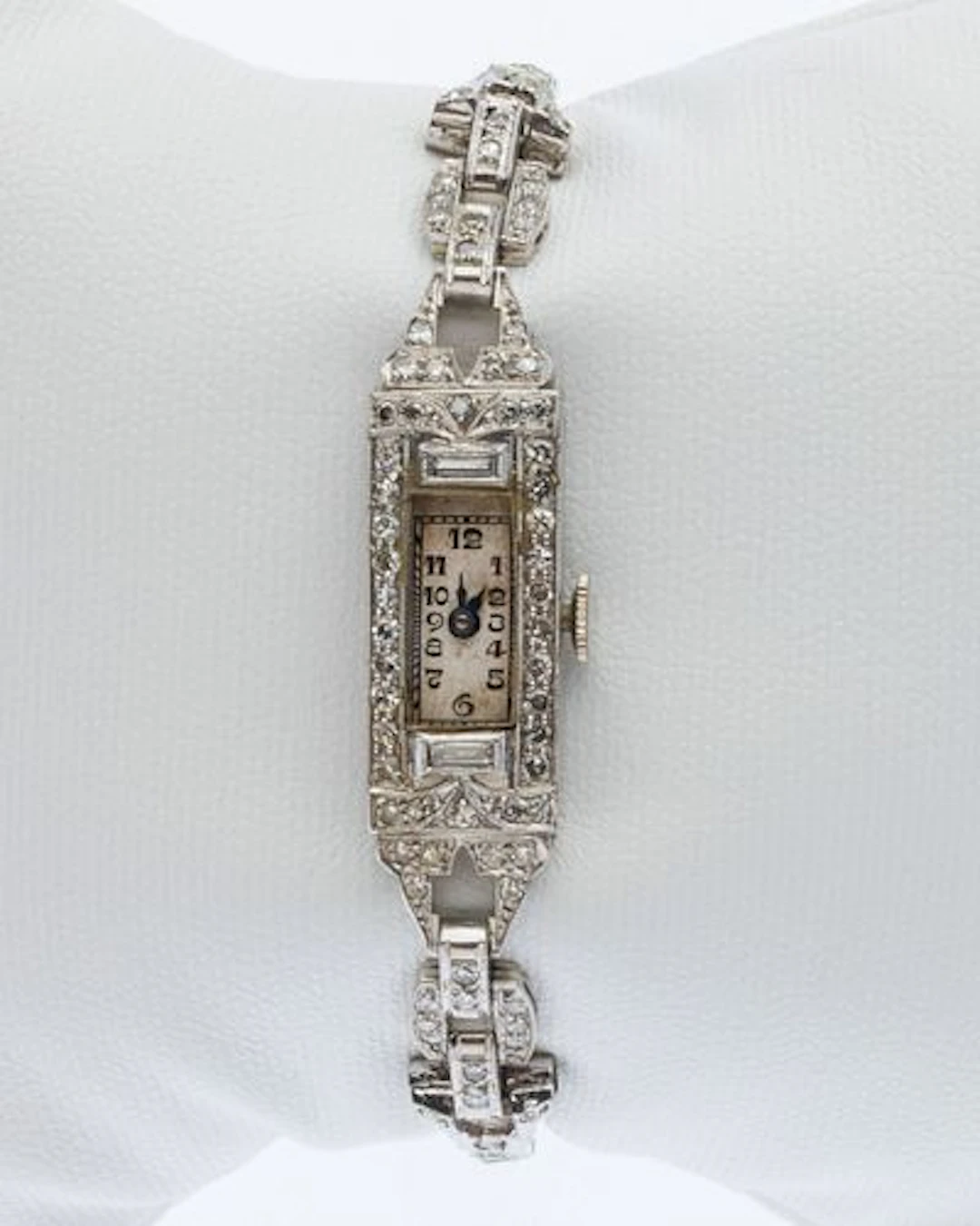 Art Deco Platinum and Diamond Watch