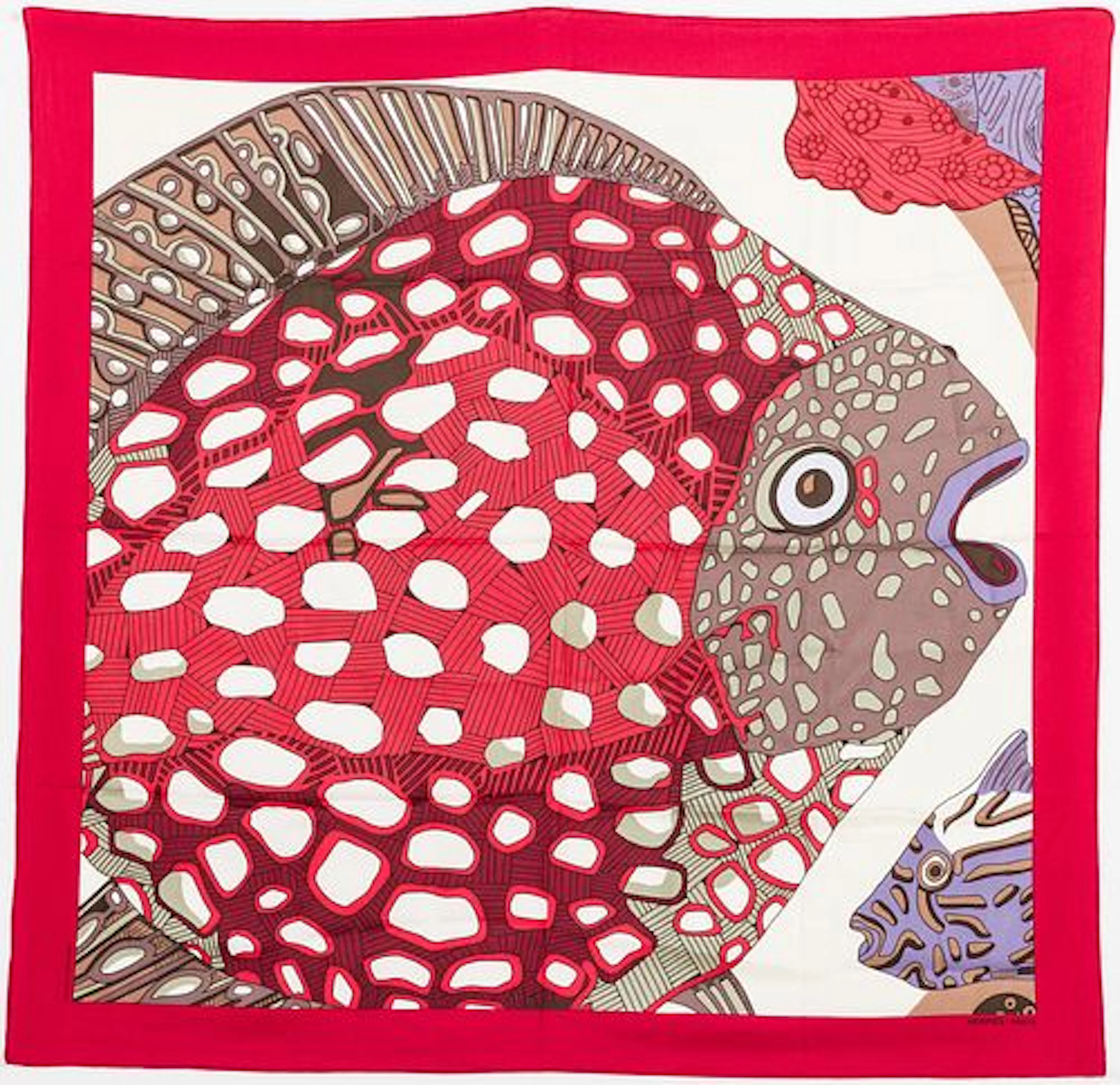 Hermes Grands Fonds II Silk Scarf