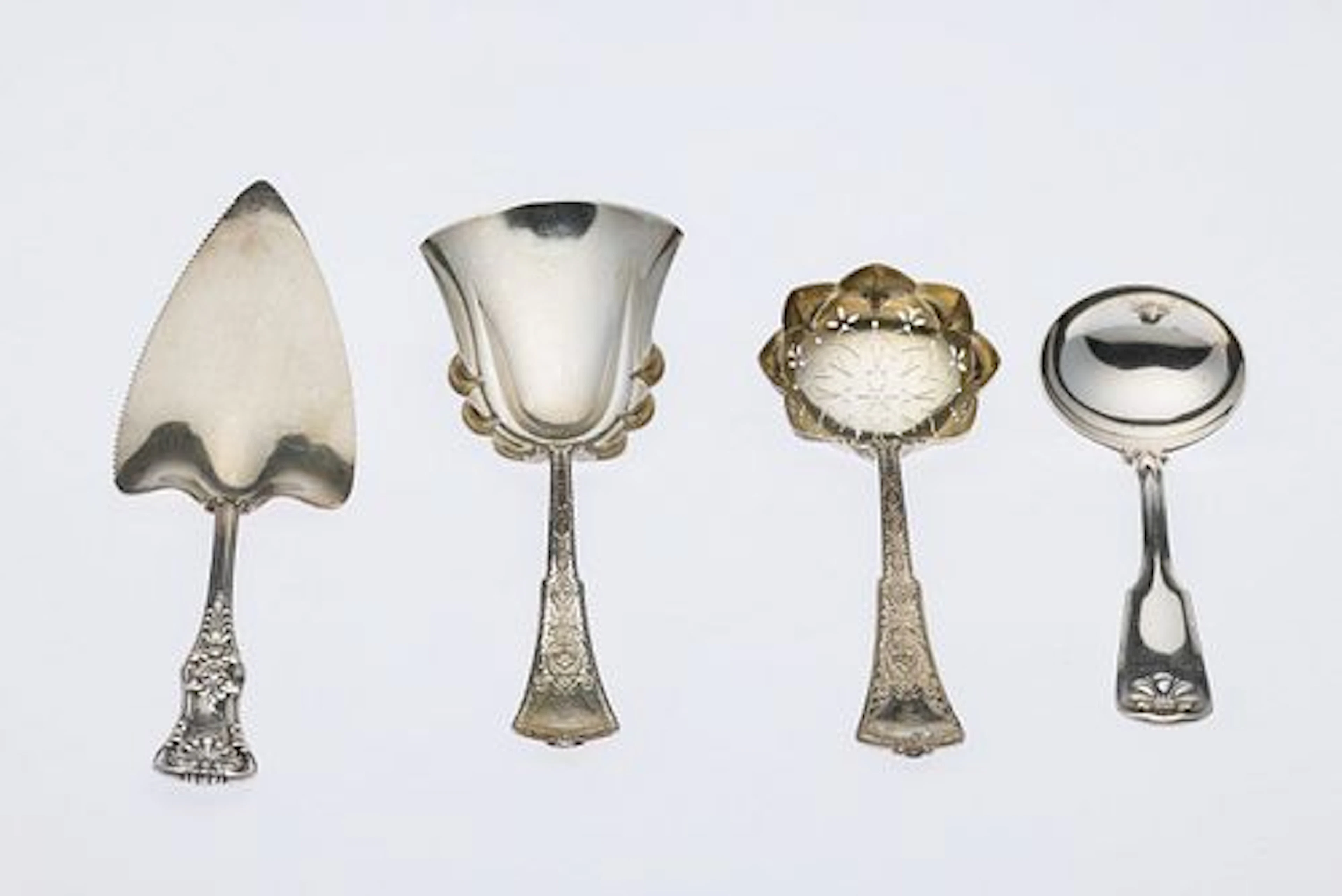4 Tiffany Sterling Silver Serving Pieces
