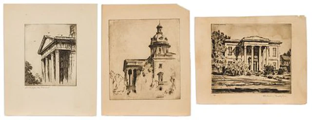 Christopher Murphy Jr. (Sav, 1902-1973), 3 Etchings