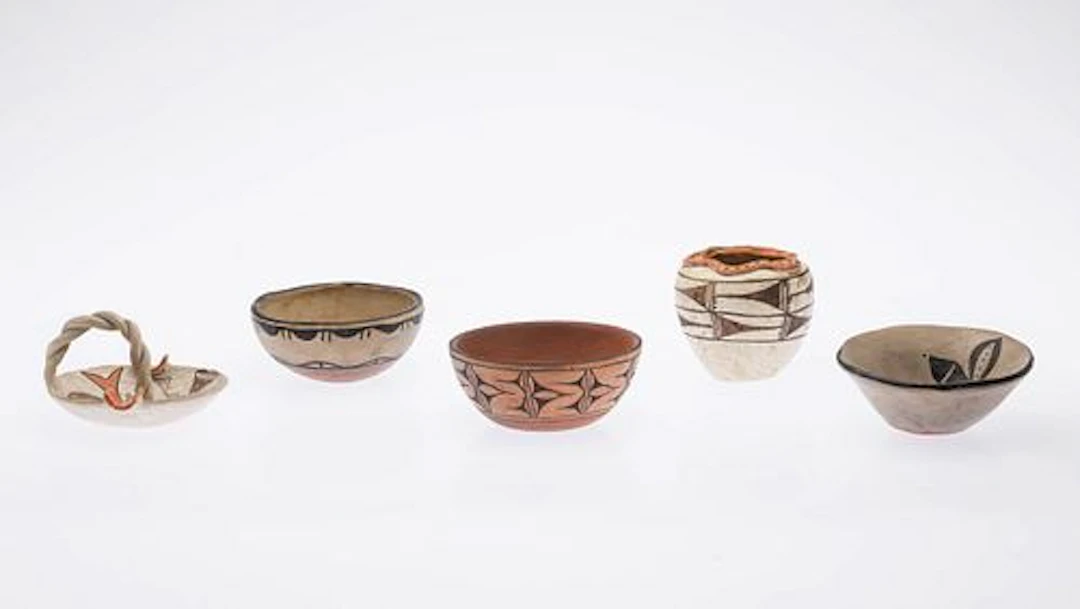 Group of Acoma Pottery Vessels, 5 pcs.
