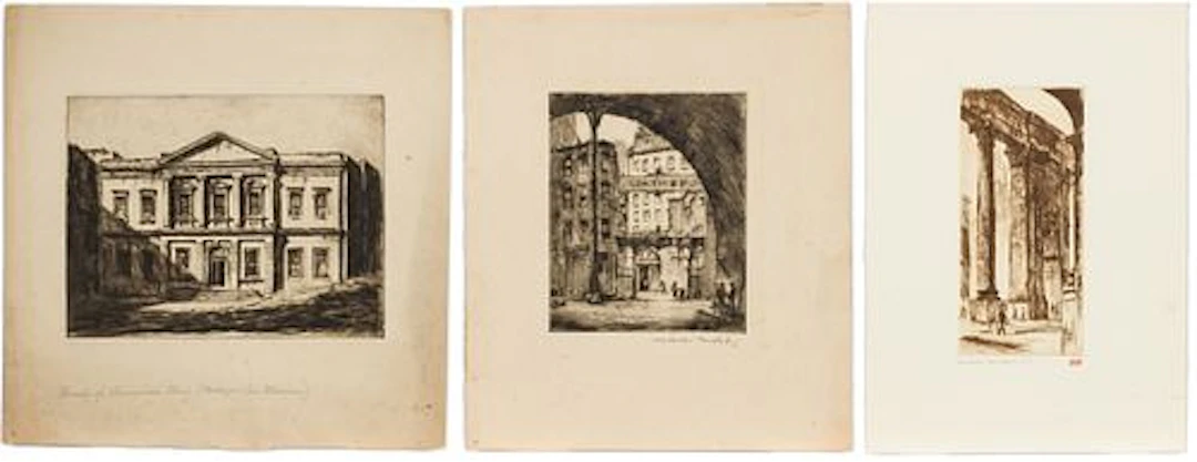 Christopher Murphy Jr., 3 New York Etchings