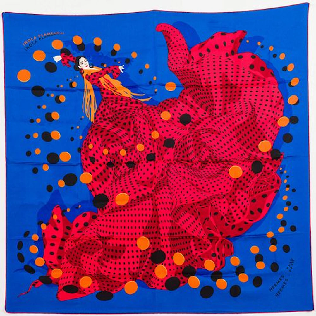 Hermes Hola Flamenca Silk Scarf