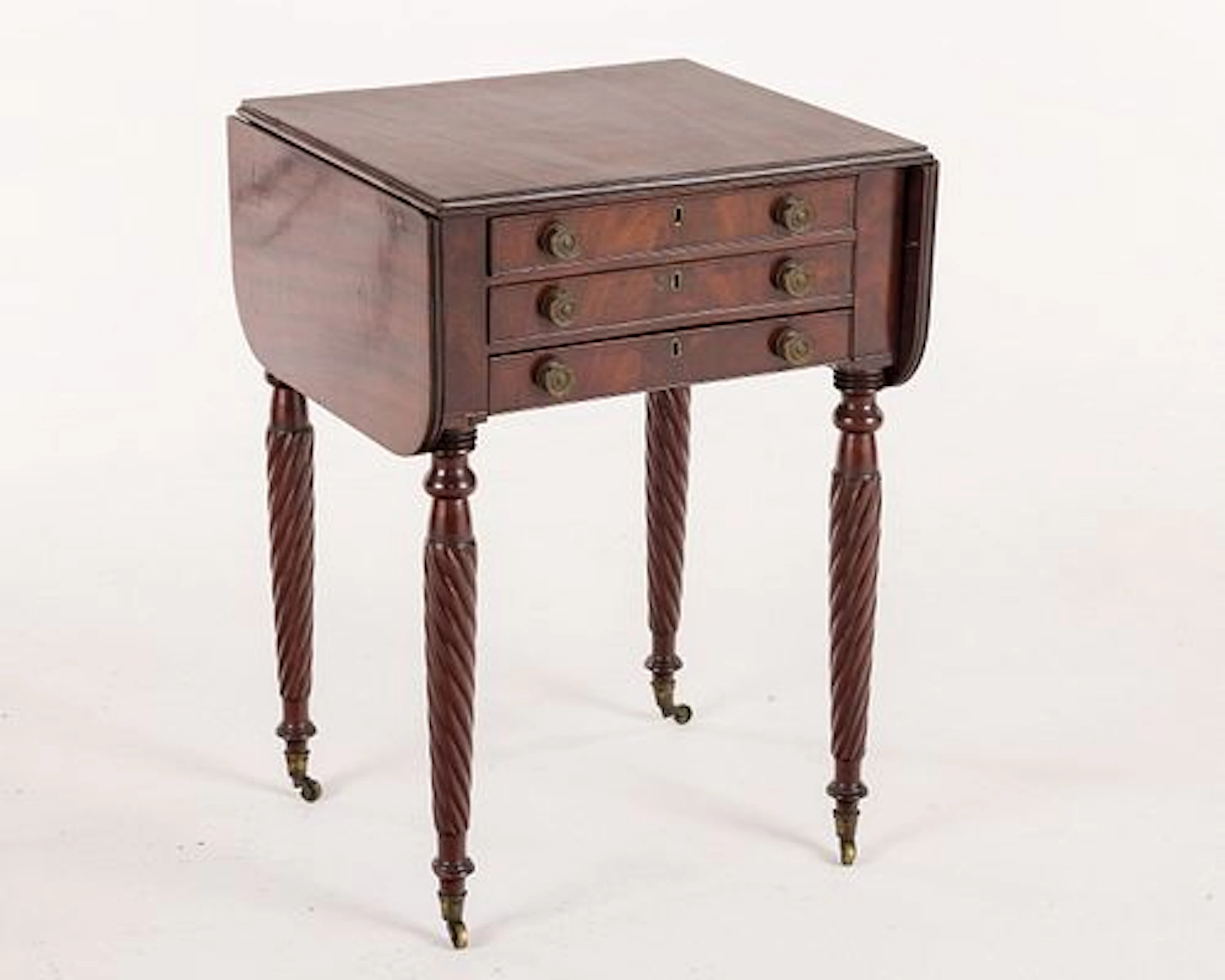 Federal Mahogany Work Table, 19th C