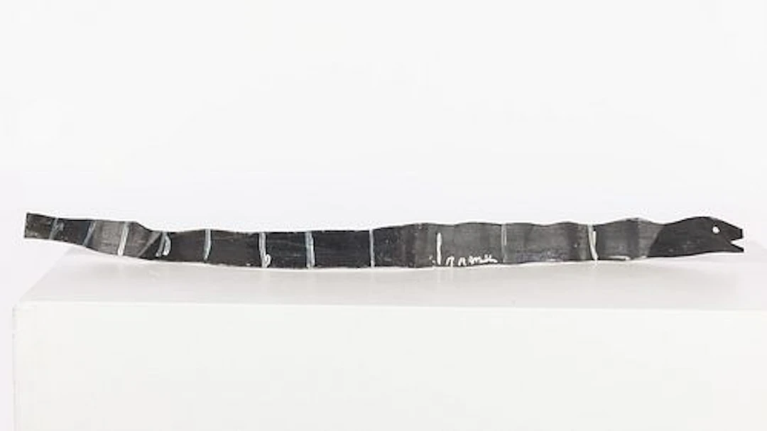 R.A. Miller (GA, 1912-2006), Snake, Paint on Tin