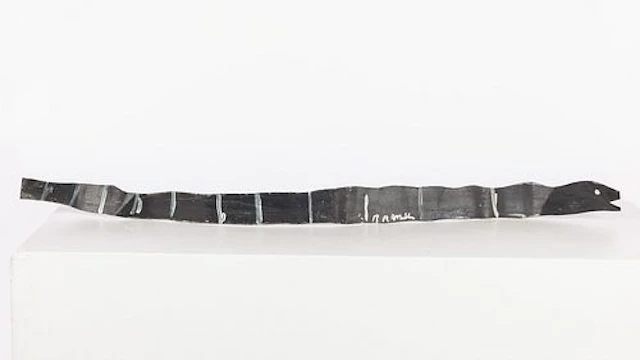 R.A. Miller (GA, 1912-2006), Snake, Paint on Tin