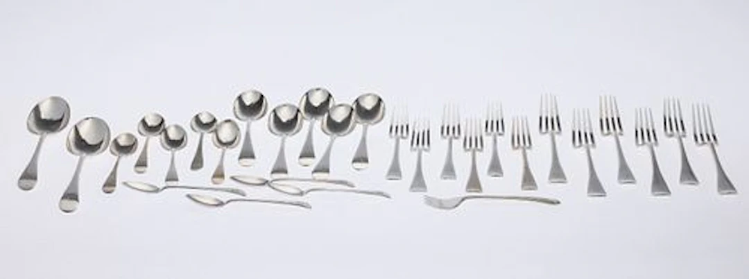 Group of English Sterling Silver Flatware