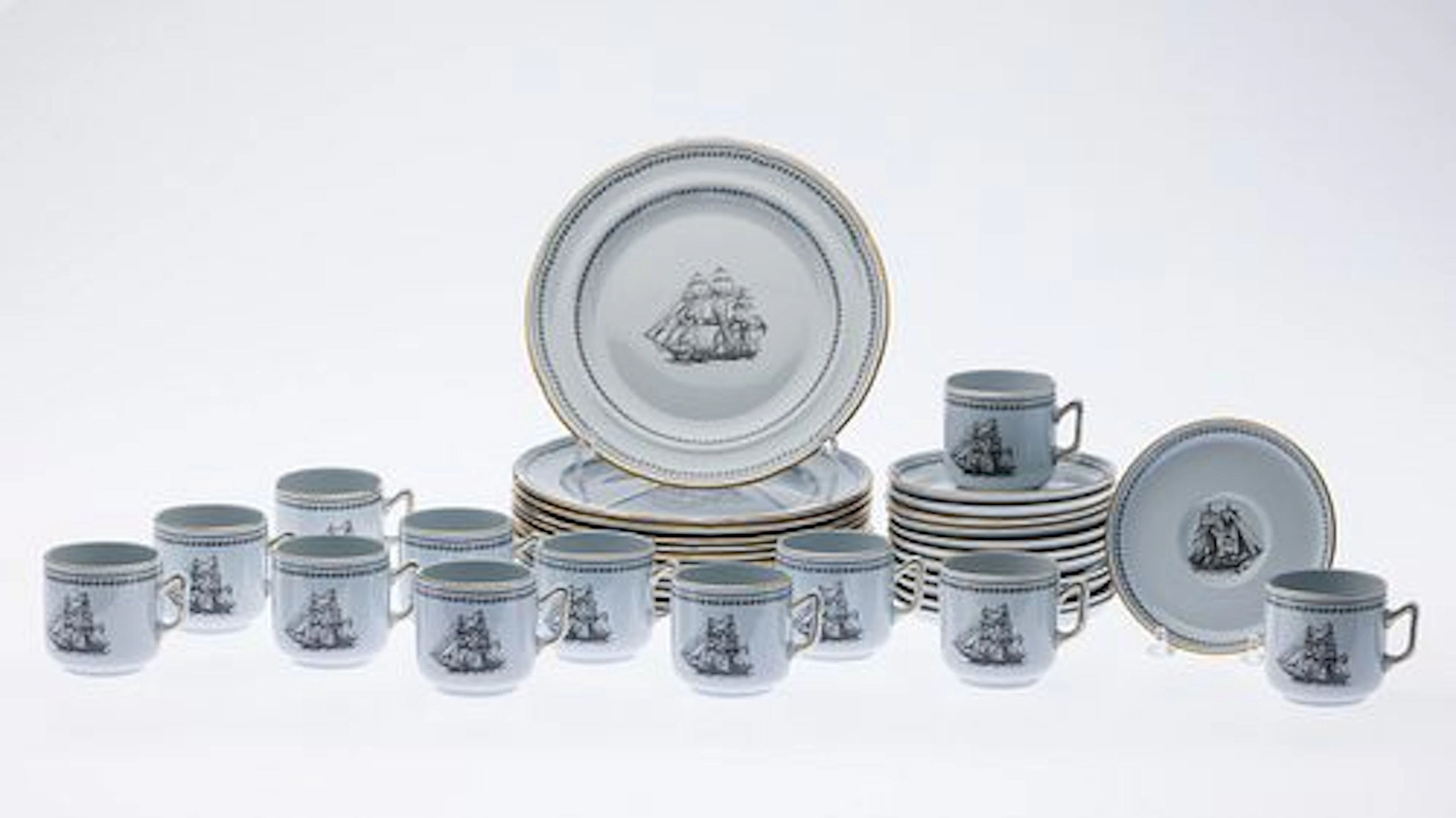 Spode Trade Winds Porcelain Dessert Service, 36 pcs.