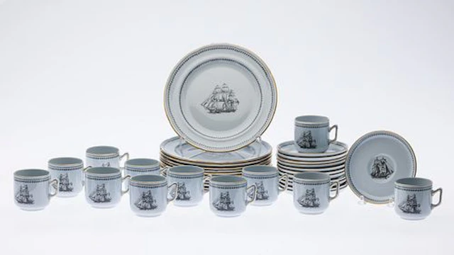 Spode Trade Winds Porcelain Dessert Service, 36 pcs.