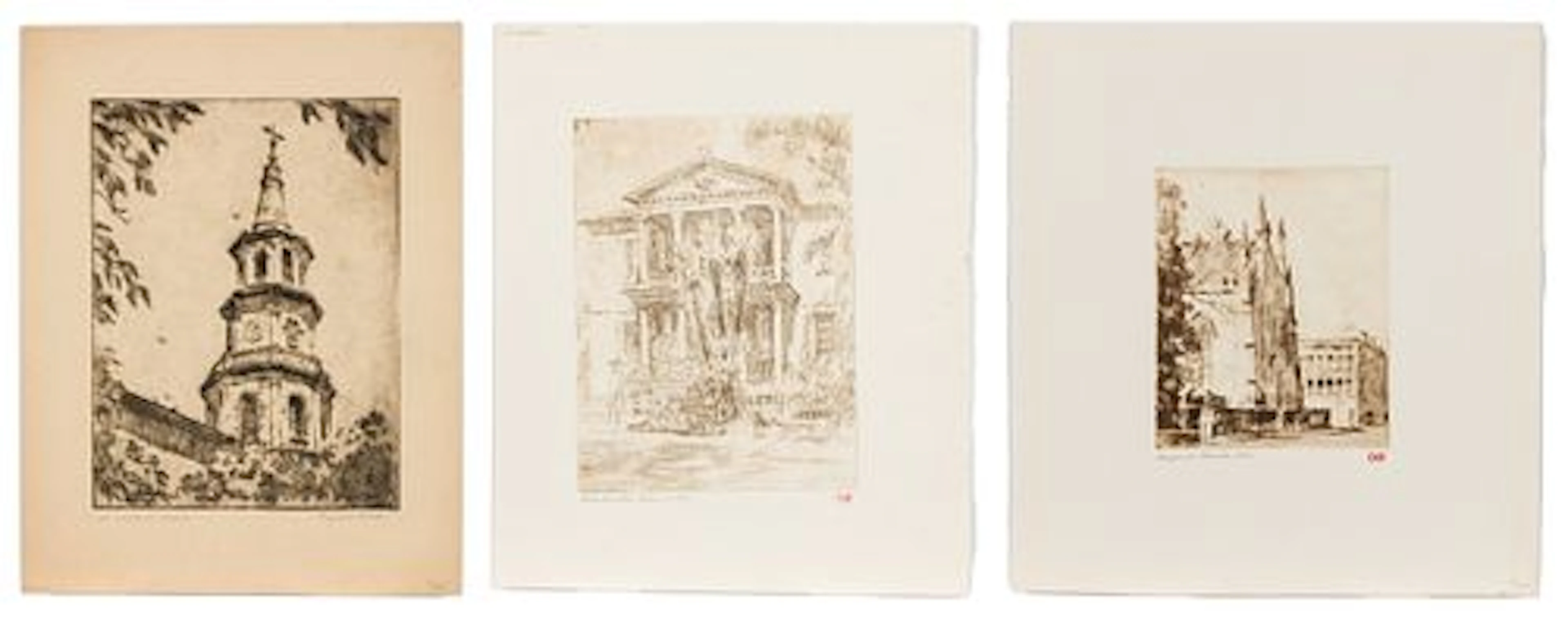 Christopher Murphy Jr., 3 Charleston Etchings