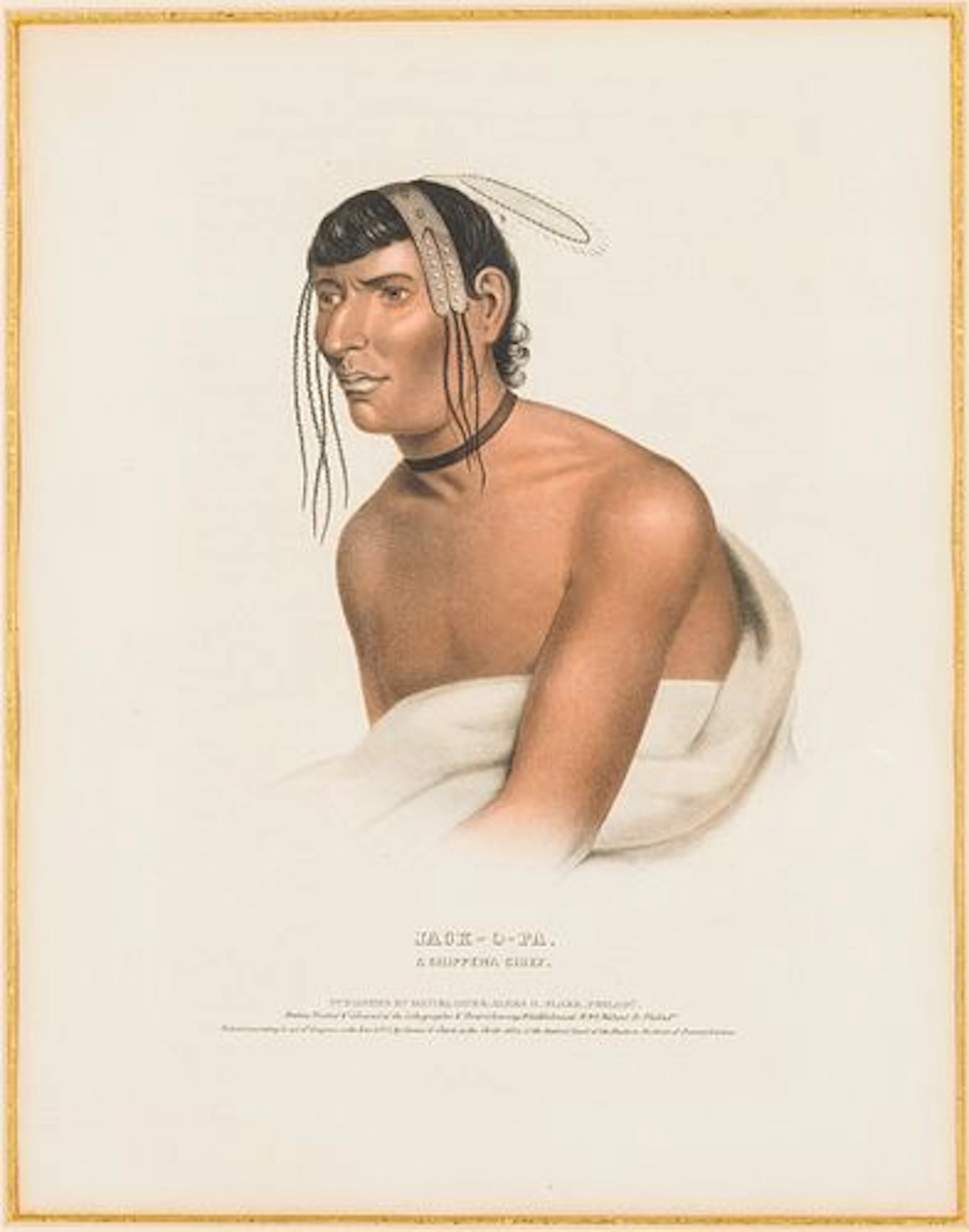 McKenney & Hall, Jack-O-Pa, A Chippewa Chief, Litho