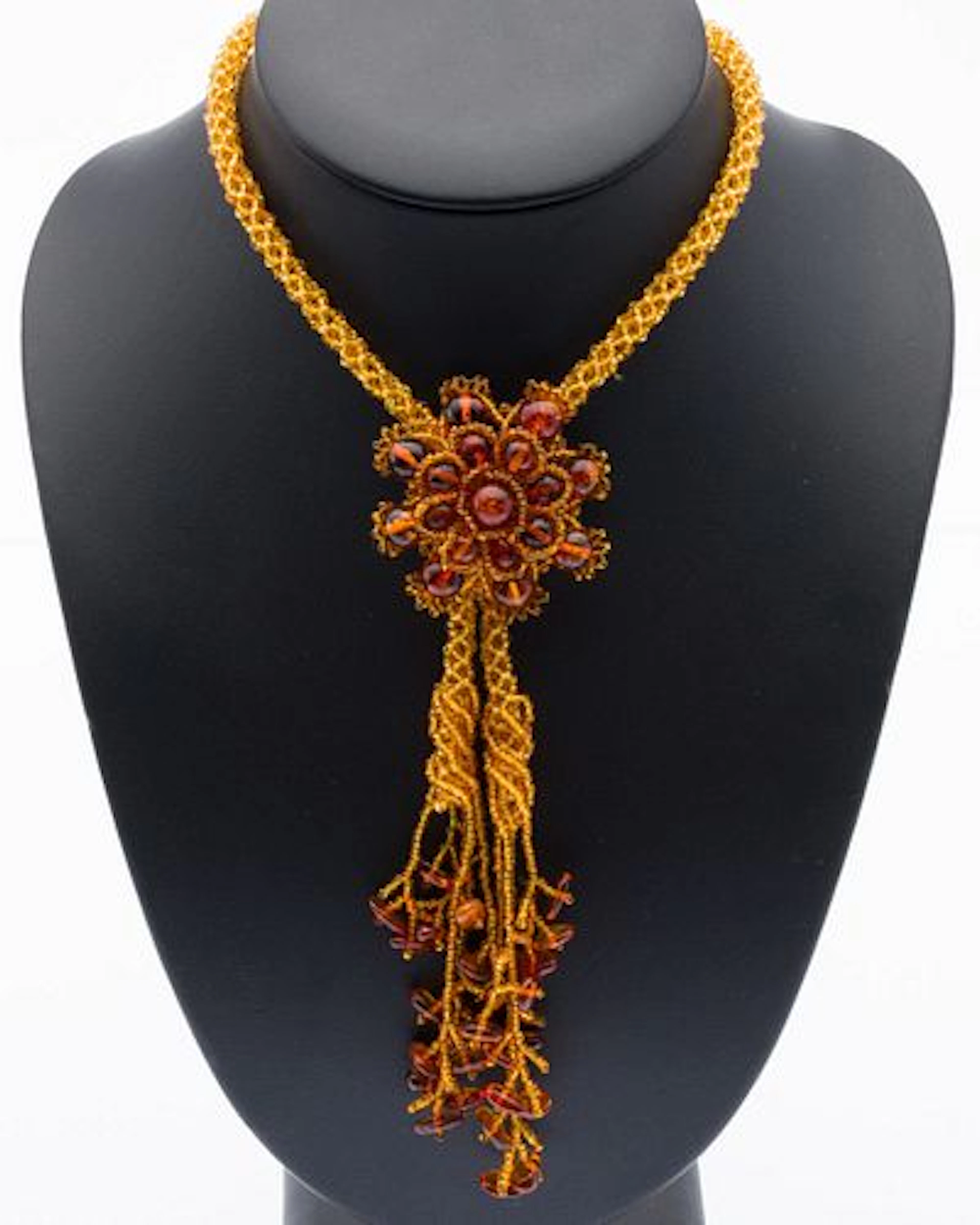 Amber Beaded Necklace