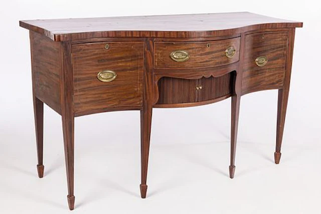 George III Style Mahogany Sideboard, 19th Century