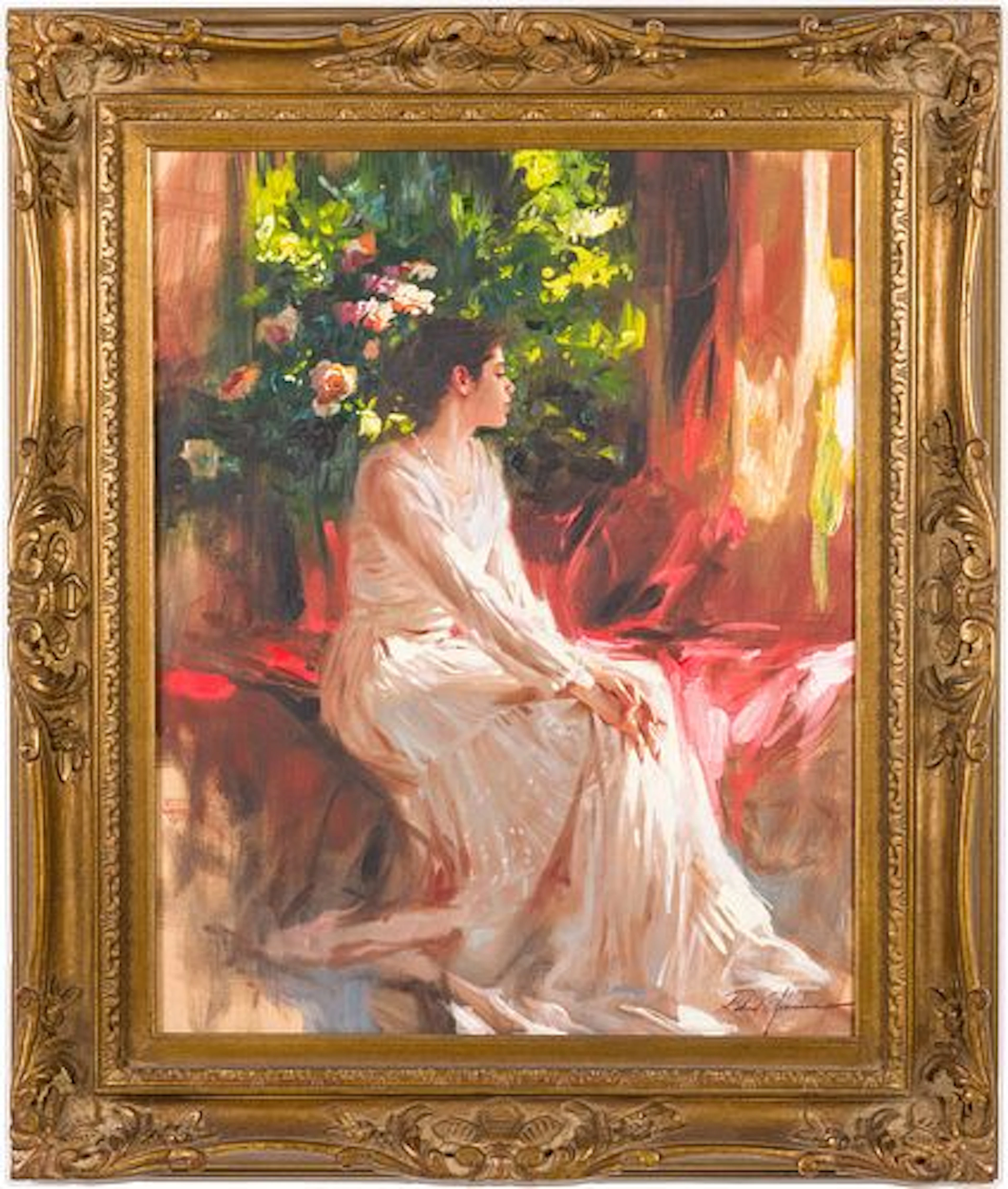Richard Johnson (Chicago, b. 1953) Seated Woman, Oil