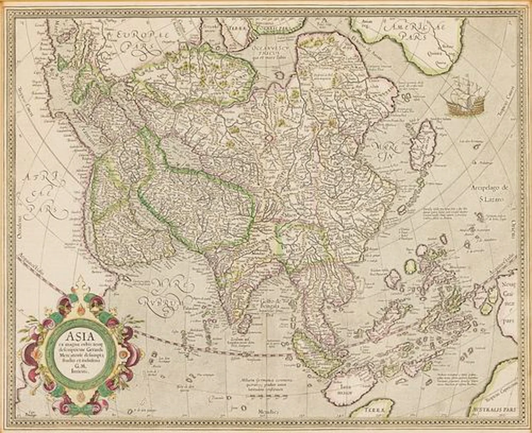 Gerardus Mercator (1512-1594) Asia, 1595 or later
