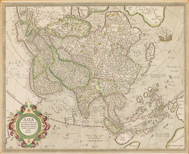 Gerardus Mercator (1512-1594) Asia, 1595 or later
