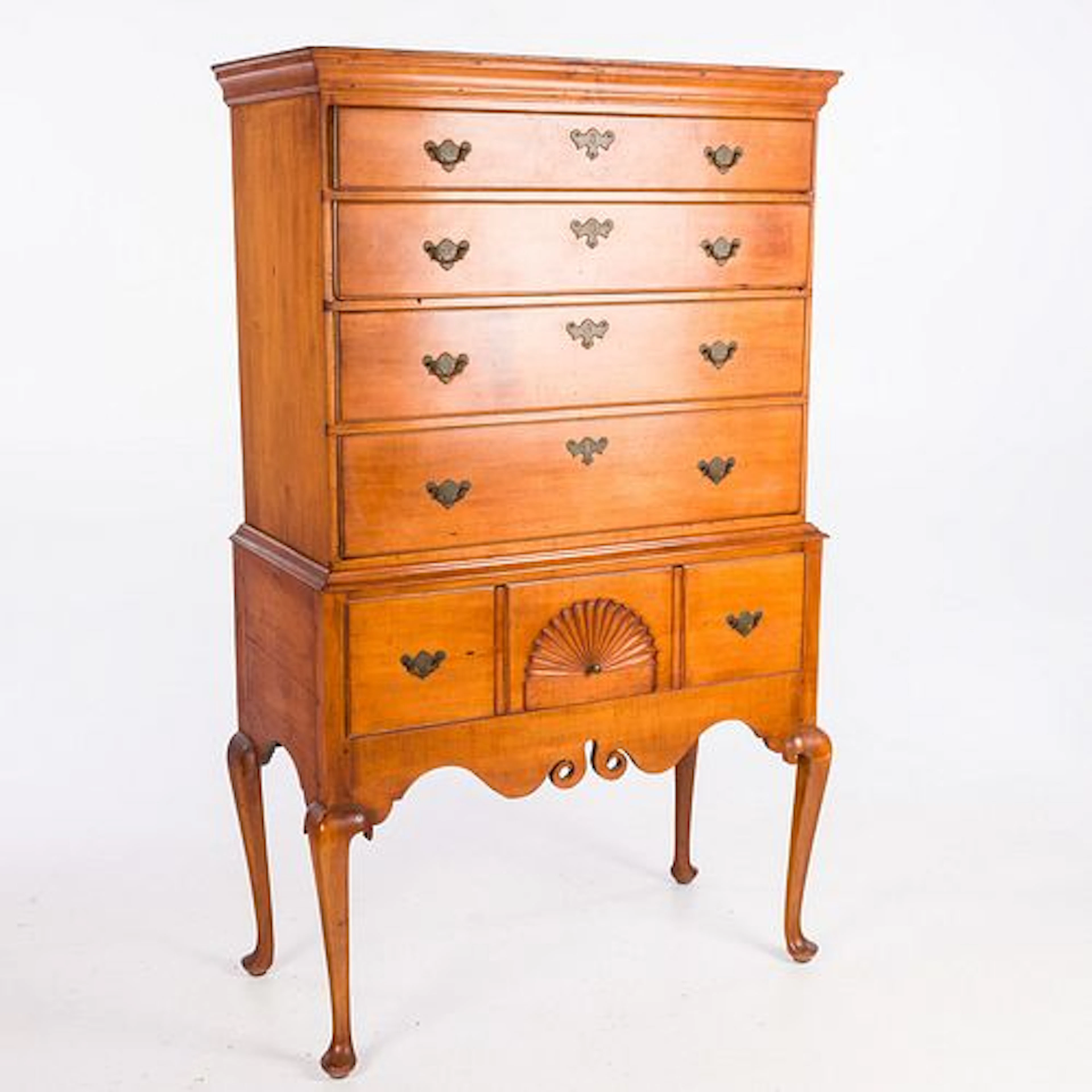 Queen Anne Cherrywood Highboy, 18th Century