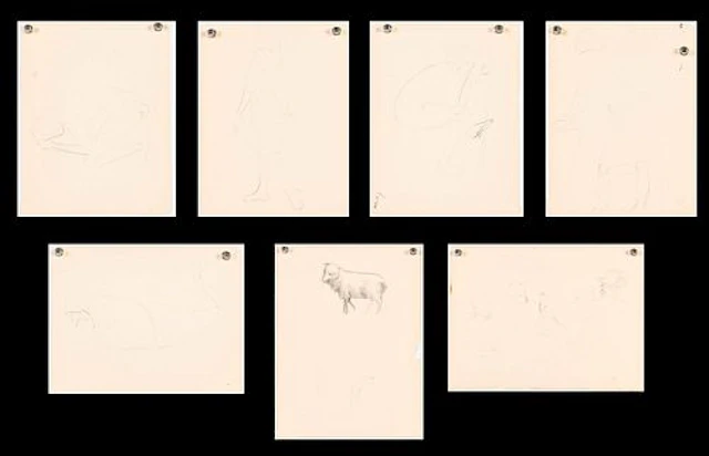 Augusta Oelshig (Sav, 1918-2000), 6 Figure Sketches