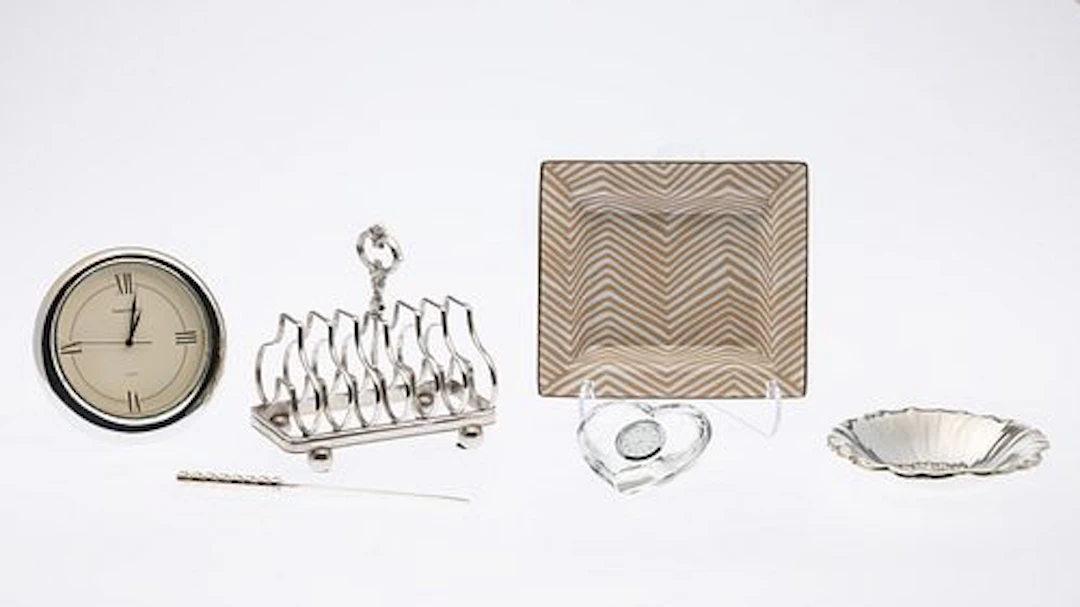Decorative Desk Articles, Including Tiffany, 5 pcs.