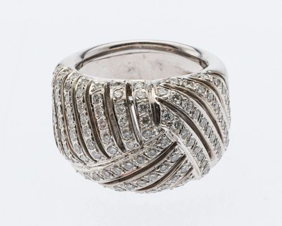 18K Diamond Ring, Size 7