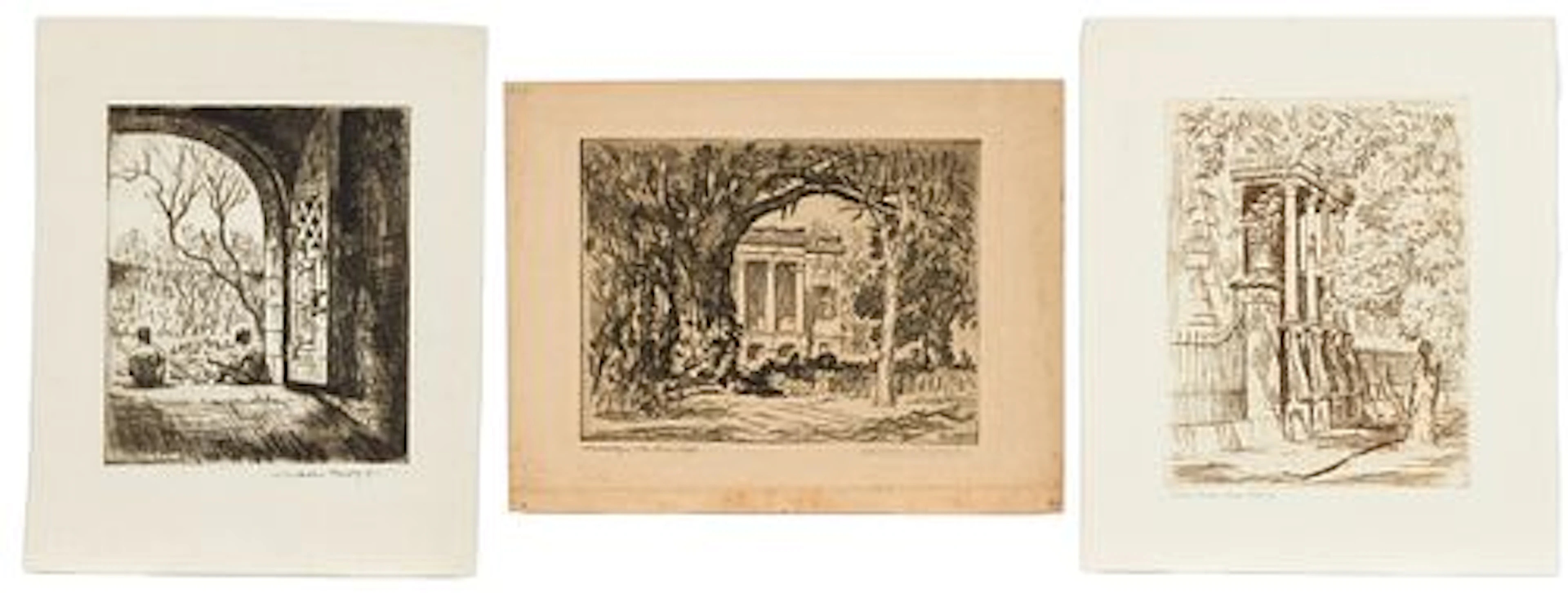 Christopher Murphy Jr., 3 Savannah Etchings
