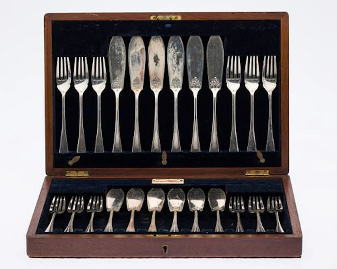 Allen & Darwin Silverplate Fish Service in Box