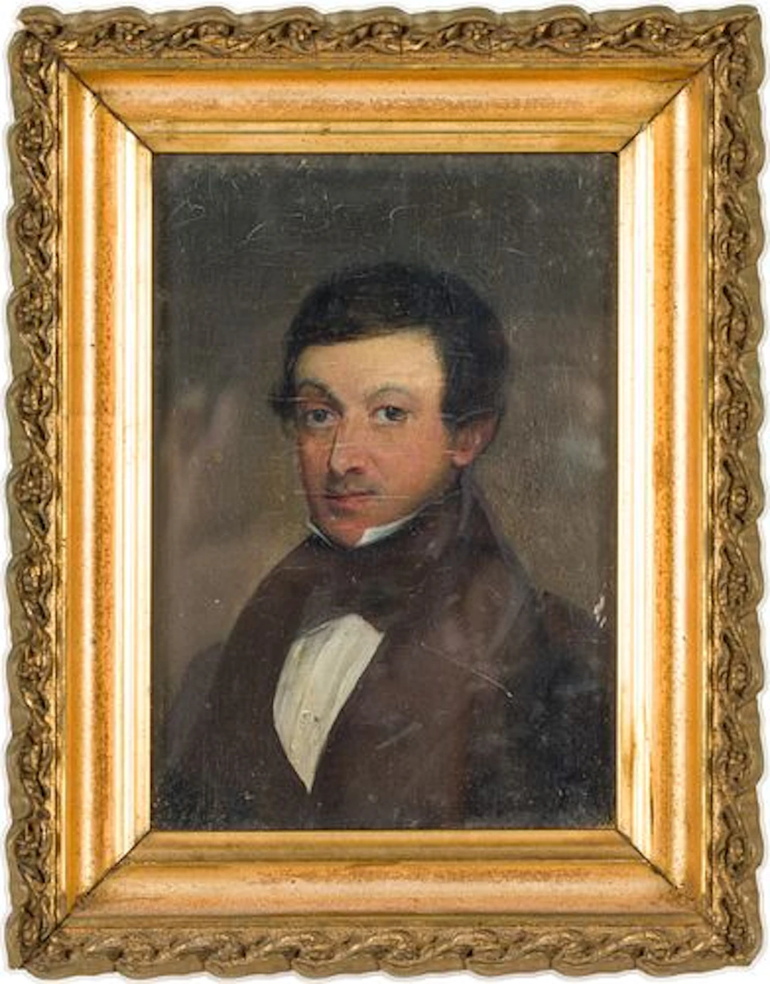 English School, Small Portrait of a Gentleman, Oil