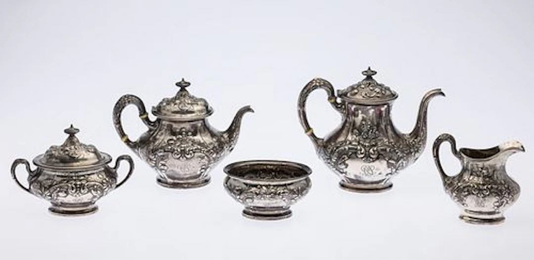 Gorham Sterling 5 Piece Sterling Tea & Coffee Set