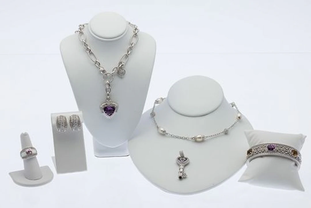 Judith Ripka Sterling Pearl & Gemstone Jewelry 6 pcs