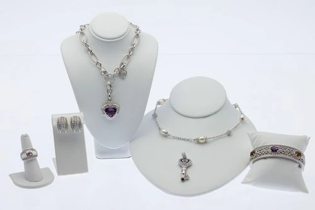 Judith Ripka Sterling Pearl & Gemstone Jewelry 6 pcs