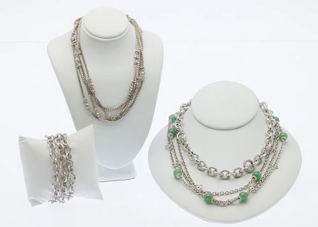 Four Judith Ripka Sterling Silver Necklaces