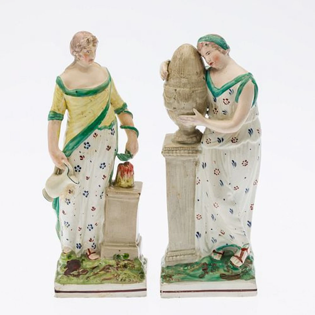 Pair of Early Staffordshire Figurines, 18th C