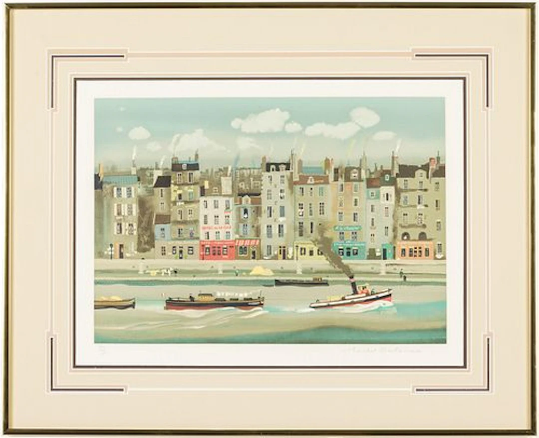 Michel Delacroix (b. 1933), Le Remorquer, Lithograph