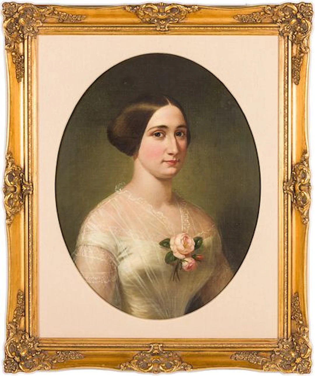 American School Portrait of a Woman, 19th Century