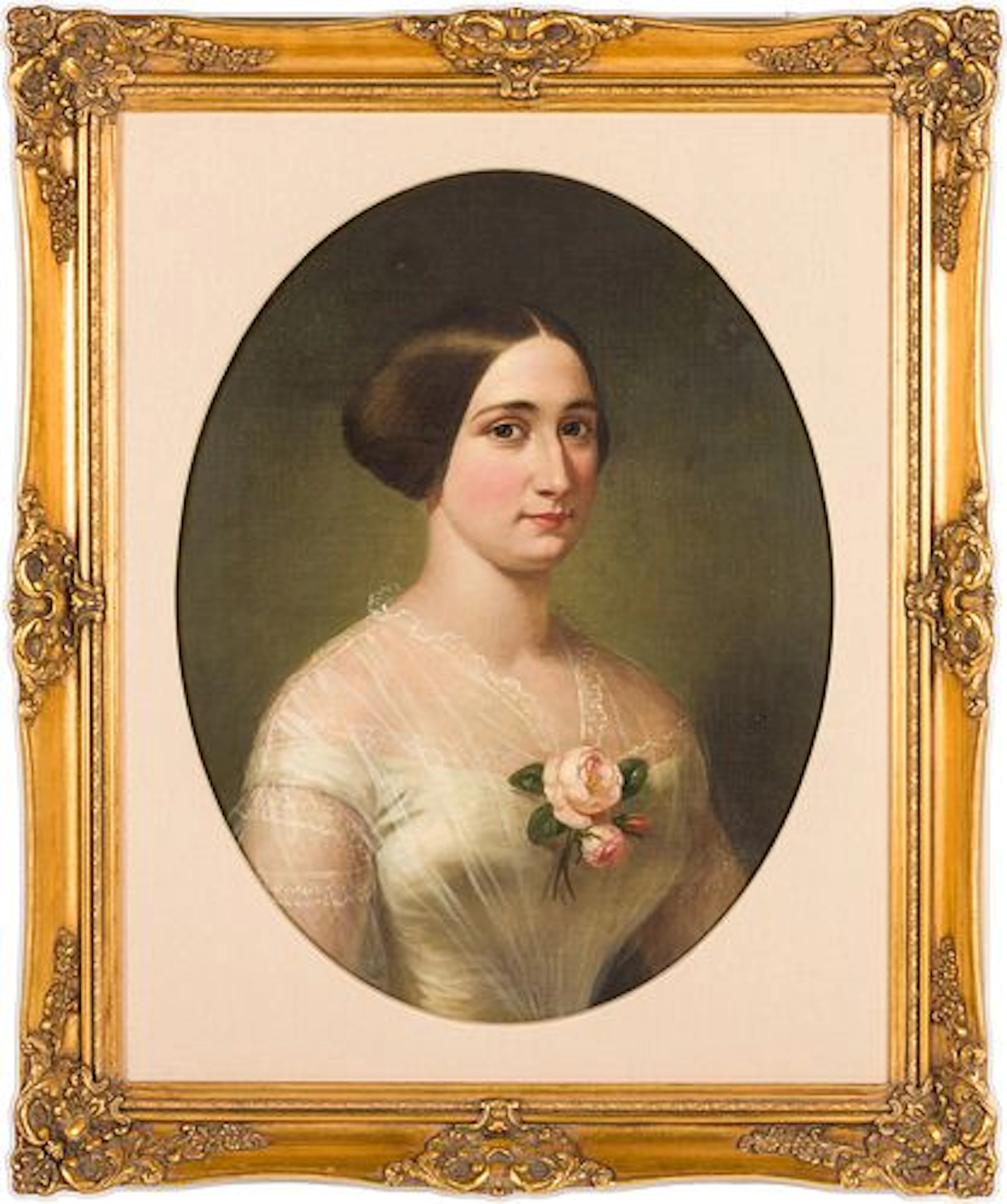 American School Portrait of a Woman, 19th Century