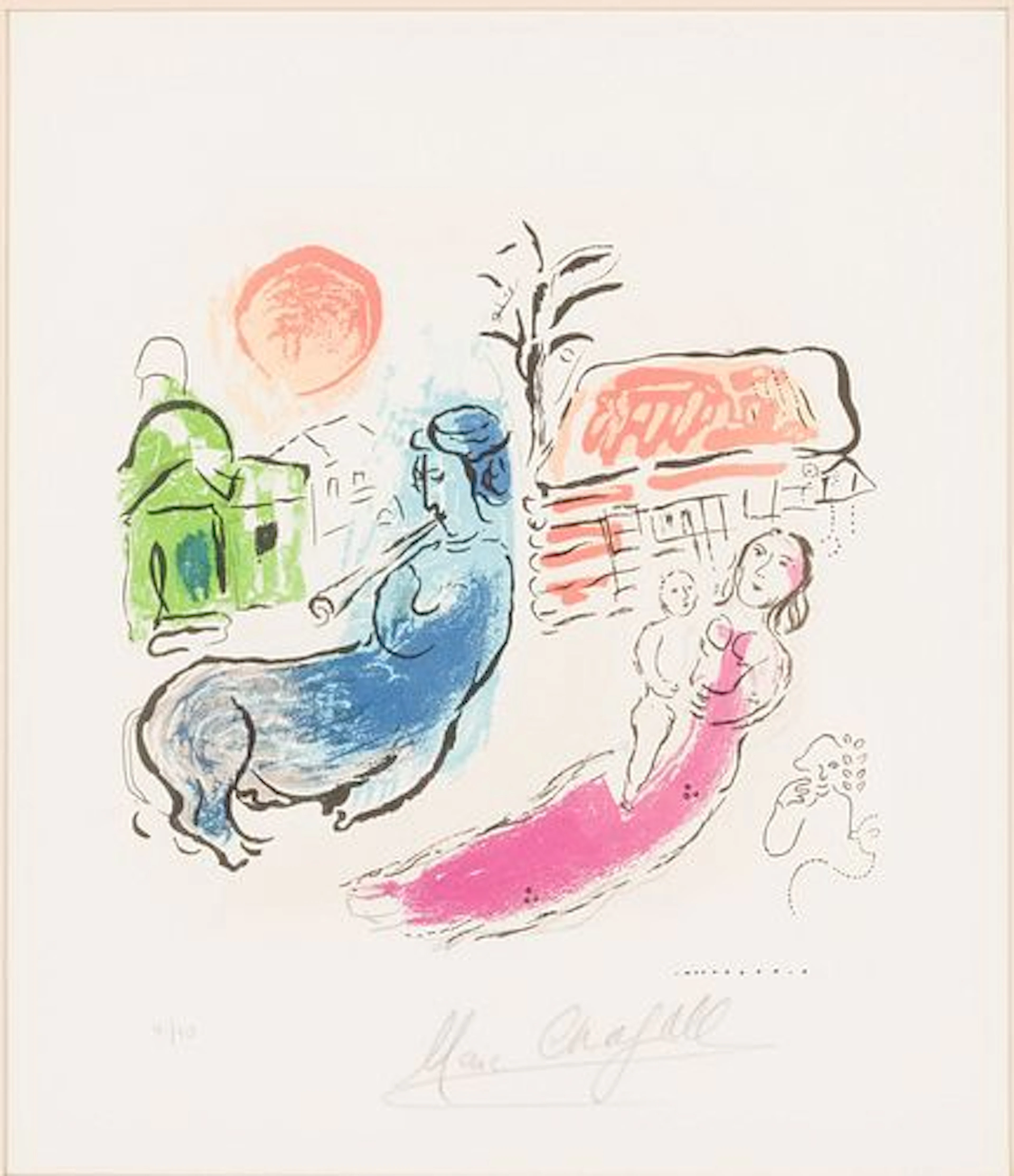 Marc Chagall (1887-1985) Maternity & Centaur, Litho