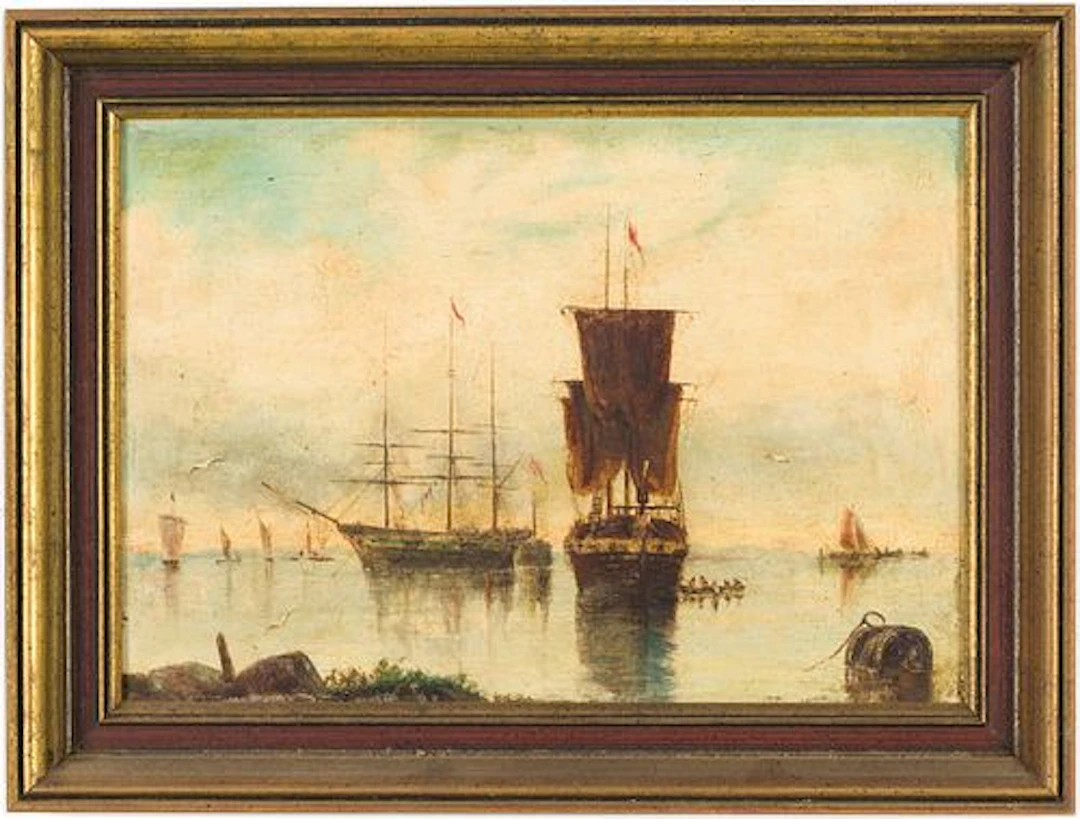 Unsigned, Maritime Scene, Oil on Board