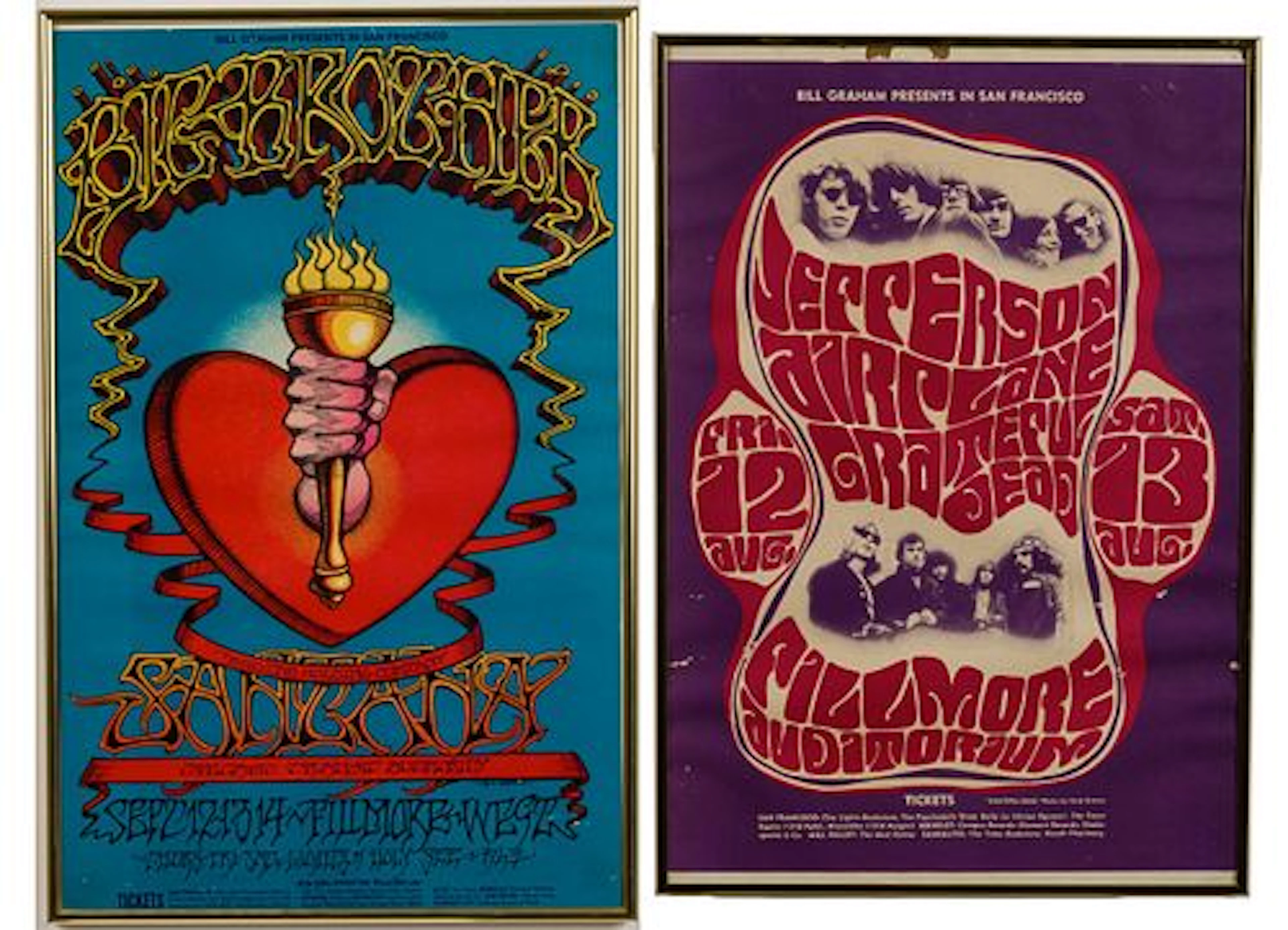 Two Fillmore Concert Posters, 1960s