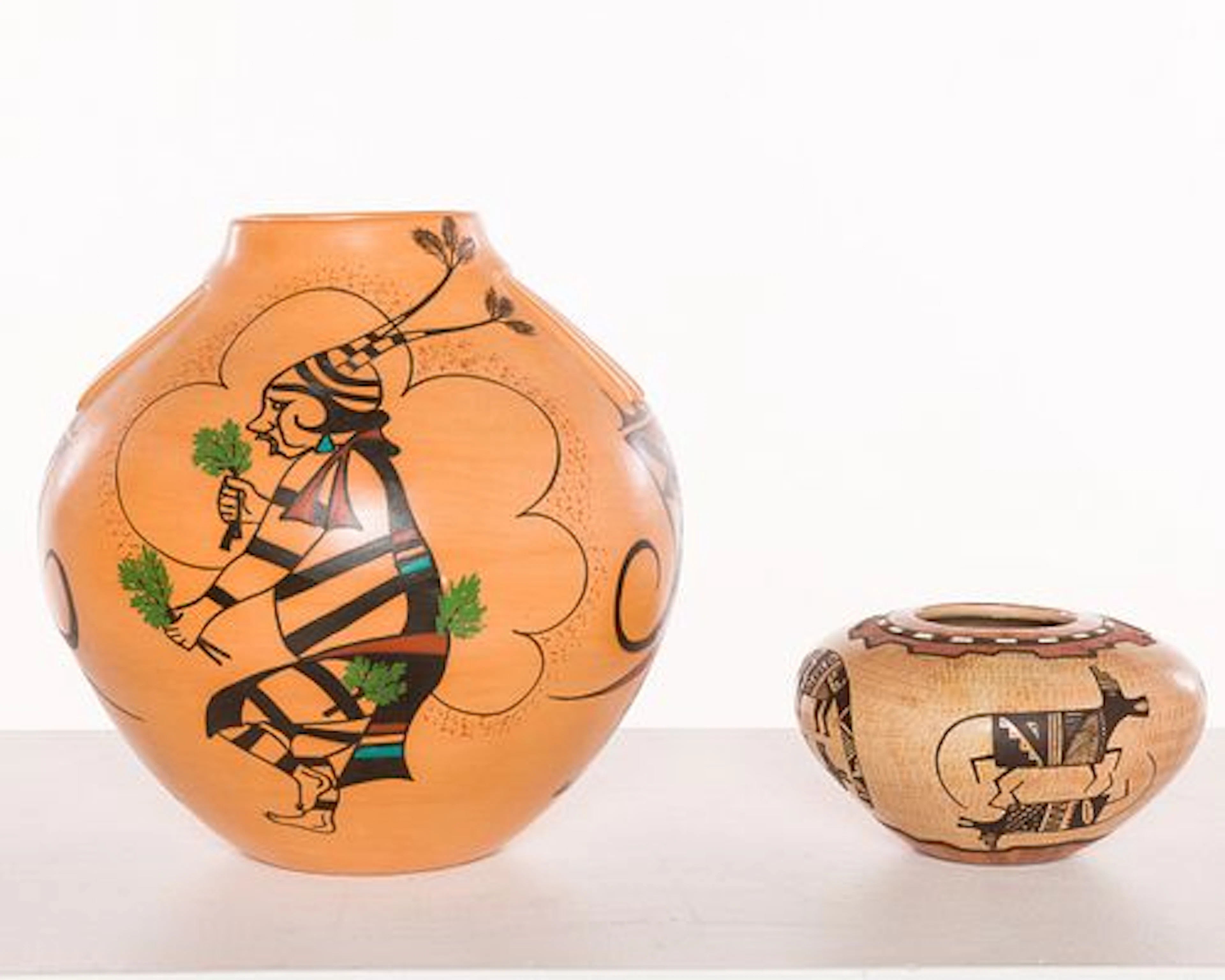 Two Native American Ceramic Jars, including Namoki