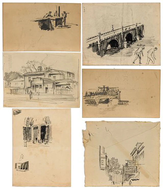 Christopher Murphy Jr. (1902-1973), 6 Small Sketches