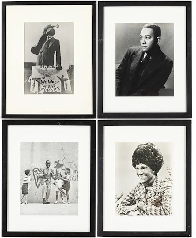 3 Photographs of African Americans and a Print