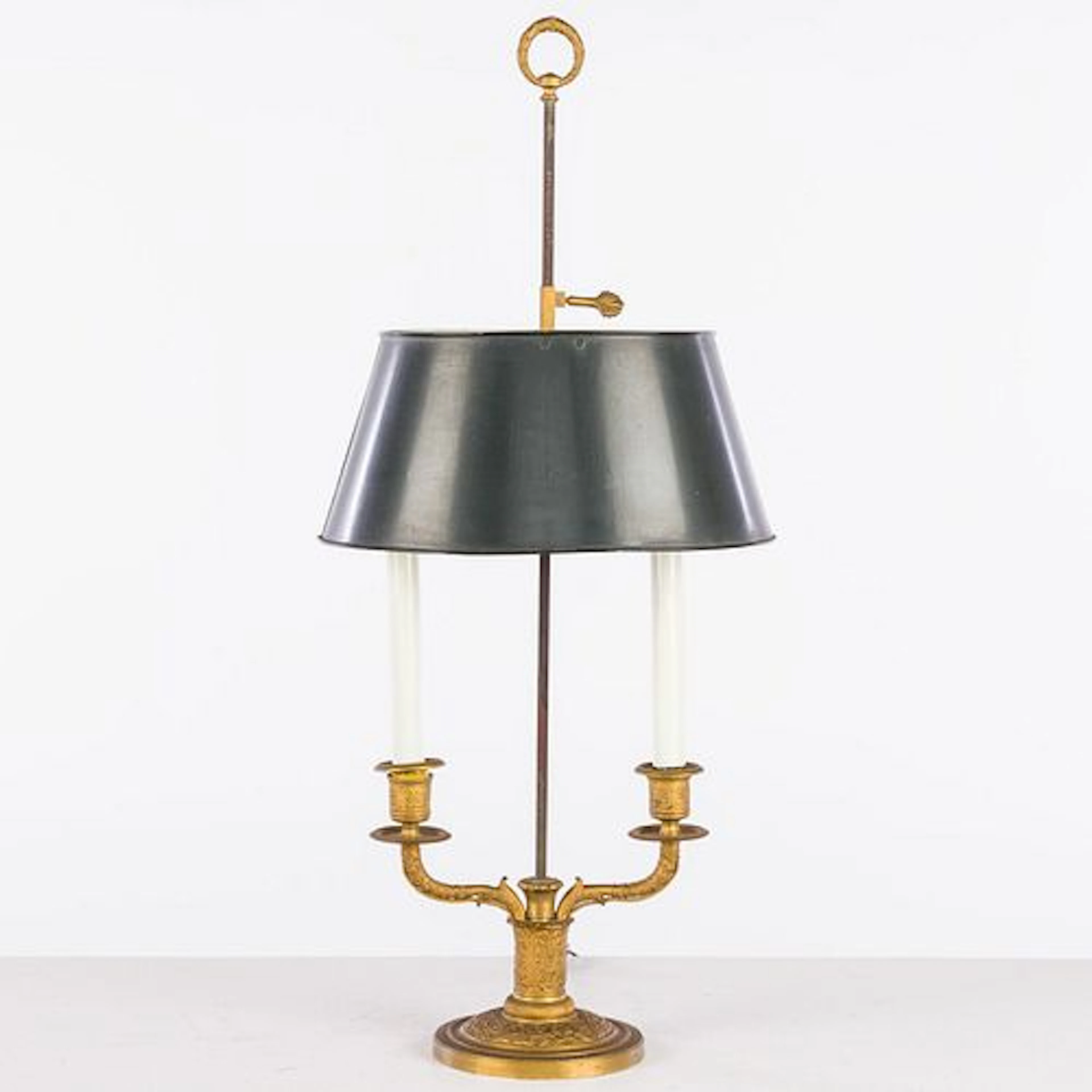 French Gilt Metal Bouillotte Lamp