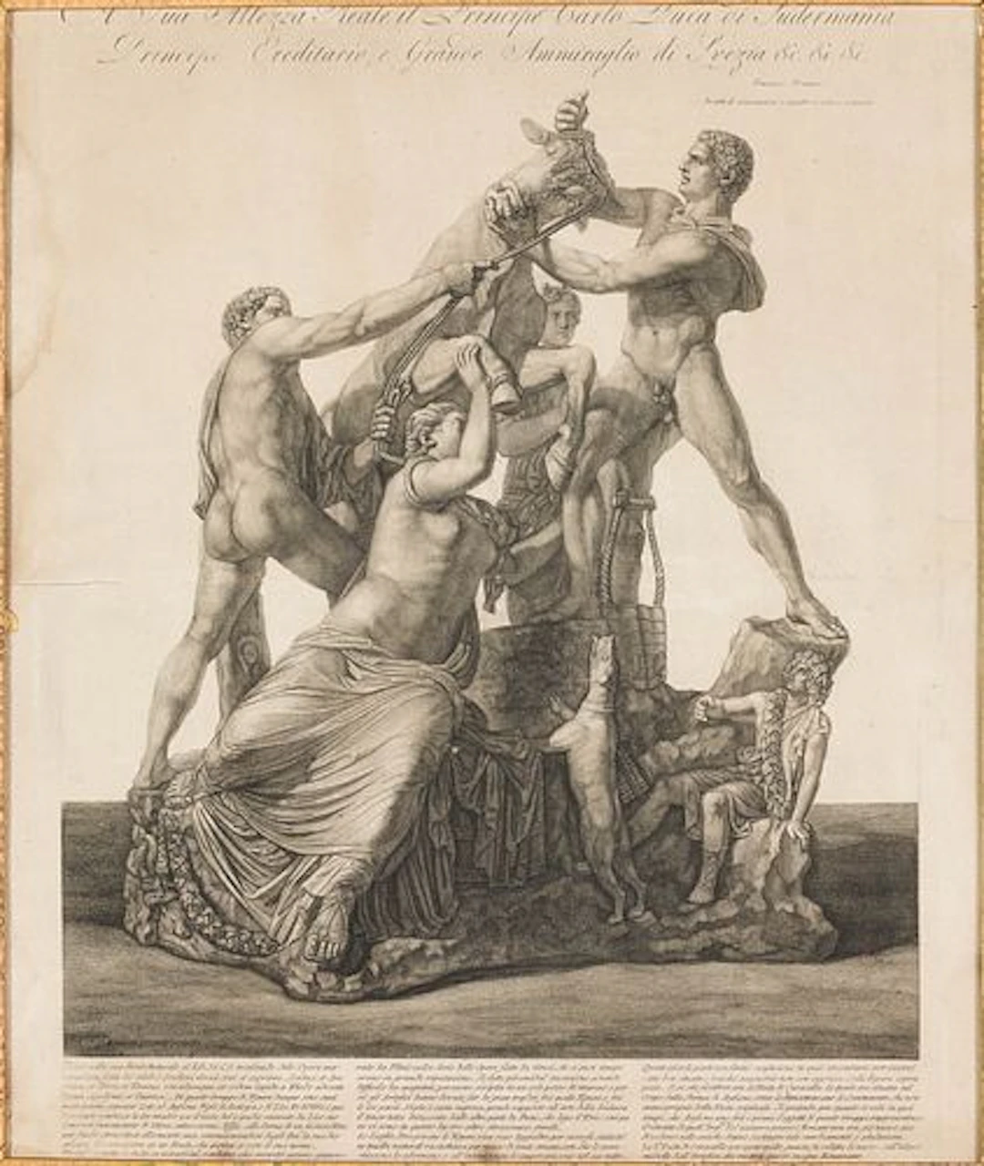 Francesco Piranesi (1758-1810), The Farnese Bull