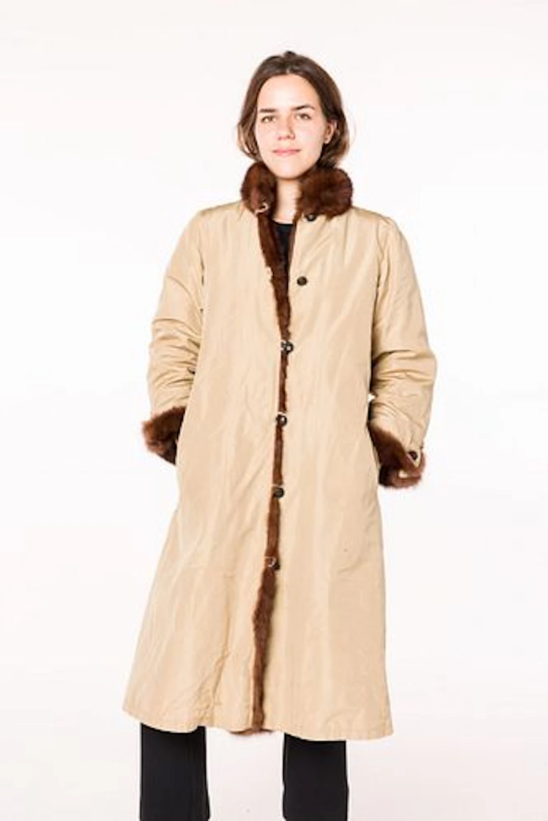 Mink Lined Rain Jacket