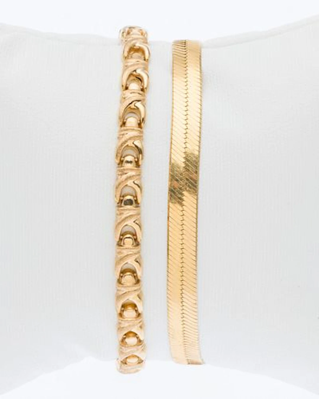 Two 14k Gold Bracelets