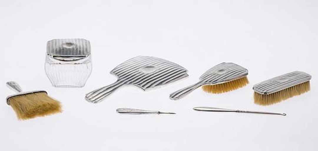 Gorham Sterling Silver Seven Piece Dressing Set